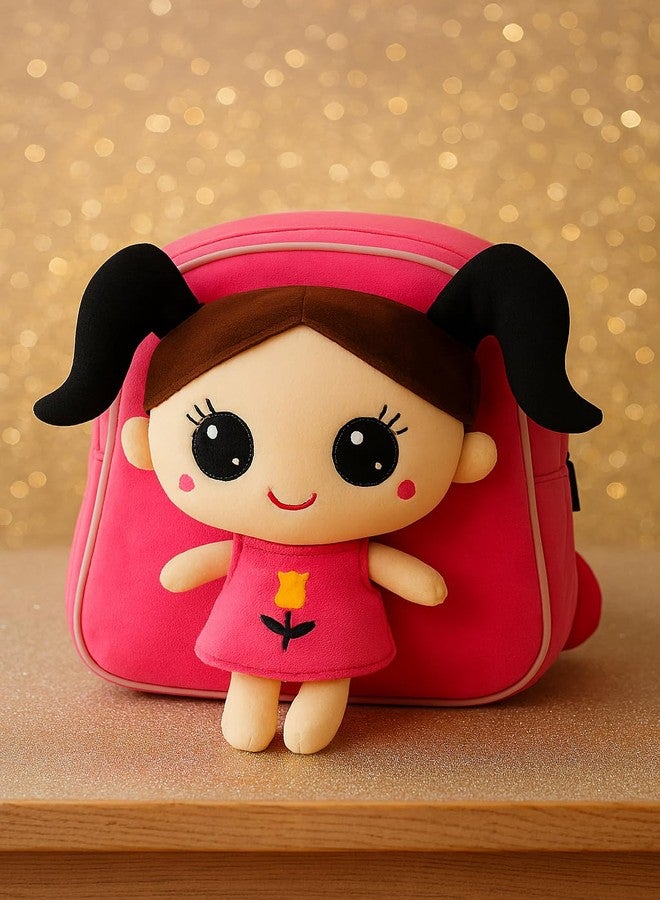 TOY TOTES (SMILES START HERE!) Kids Cute Backpack for Nursery Children Soft Velvet Cartoon Animal Plush Preschool Mini Travel Bags for ideal Baby Girl & Baby Boy & Toddlers - Image 4