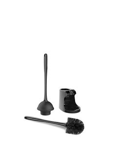 Mr Siga MR.SIGA Toilet Plunger and Bowl Brush Combo for Bathroom Cleaning, Black, 1 Set  - Image 3