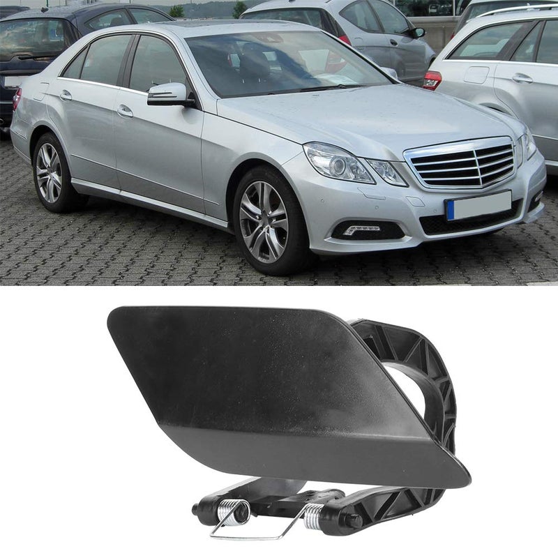 Aramox Headlight Washer Cover, Car Bumper Headlight Washer Nozzle Cover 2128600108 2128600208 Fit for E-Class W212 E200 E260 E250 E300 08-13(Right) - Image 4