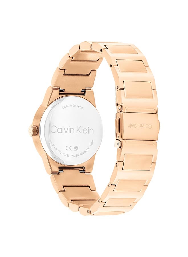 CALVIN KLEIN CALVIN KLEIN ROUND ANALOG WOMEN'S BROWN CASE WATCH - 25100078  - Image 2