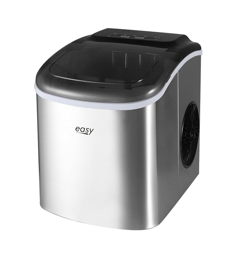 EASY easy Ice Cube Maker Make 12 kg ice in 24 hrs. | Ice Cube Ready in Just 10 Min | Ice Cube Maker with Ice Scoop and Basket with 3 Liter Reservation  - Image 1