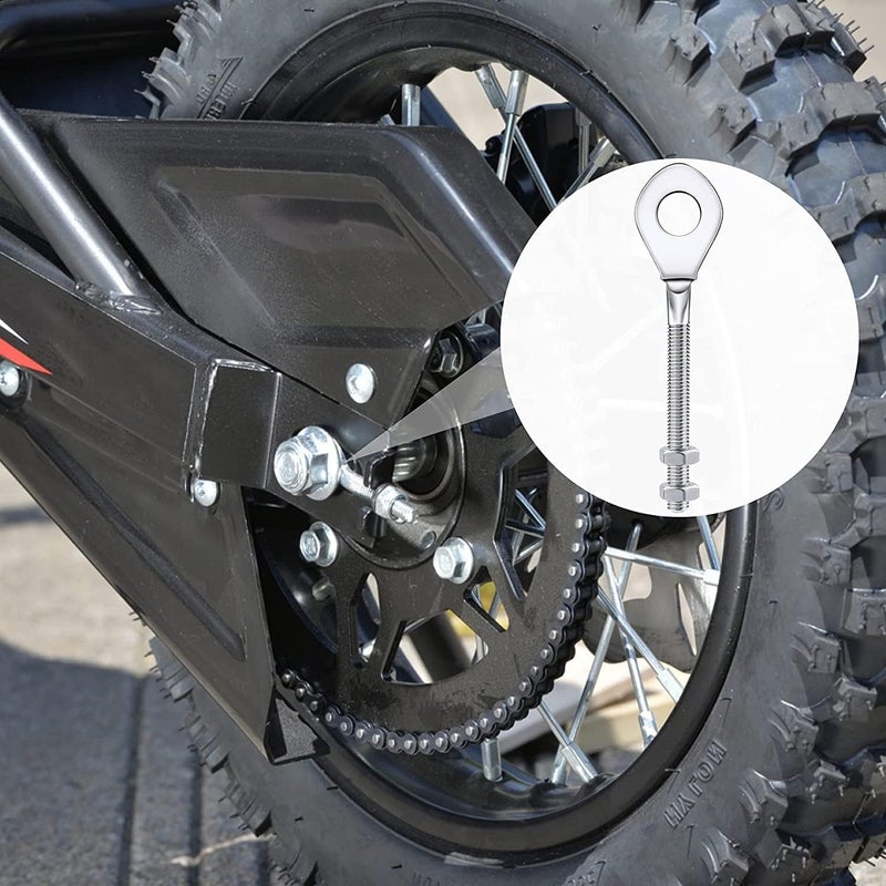 Serdokntbig 0.4" Chain Axle Adjuster, Compatible with TAOTAO 50cc 70cc 90cc 110cc 125cc ATV Quad Dirt Bike Chain Tensioner - Image 3