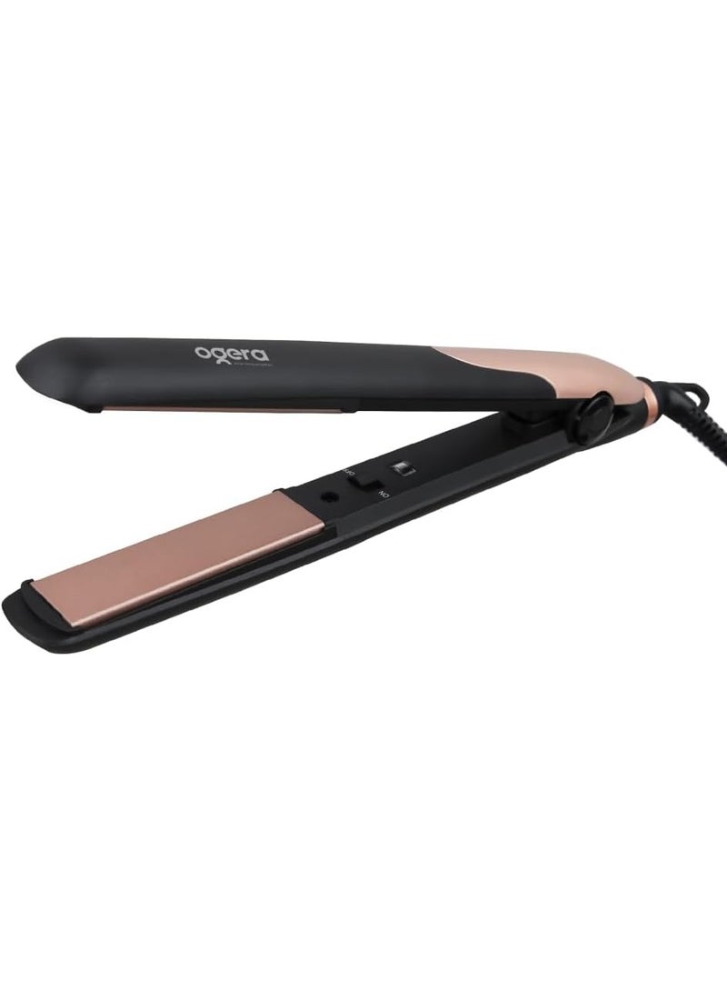 Hair Straightener Brush, Hair Iron with Built-in Comb. Tourmaline Ceramic Coating