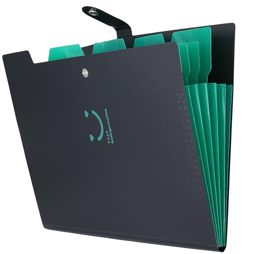 SPS 5 Pocket Expanding File Folder Smile Design - Fits A4 & Letter Size Document Organizer, Accordion File Folders, File Holder for Office, School & Home Use (Pack of 4) - Image 5