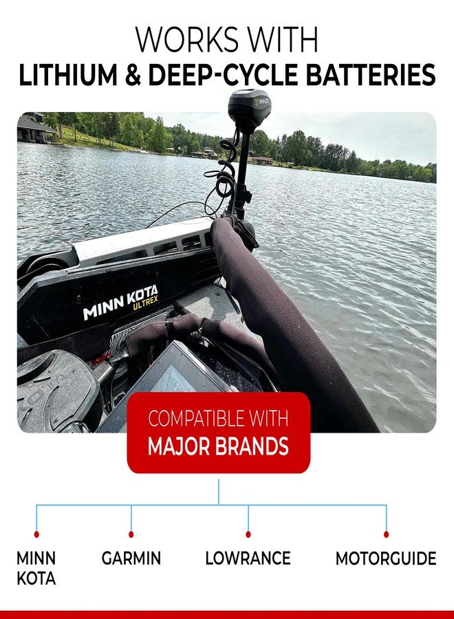 Connect-Ease 36V Trolling Motor Quick Connect/Disconnect Kit RCE36VBK | Plug and Play Boat Wiring Kit for Three 12V Batteries in Series | 8 AWG Marine Grade Wire | Lithium Compatible - Image 4