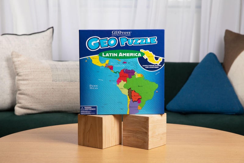 GeoToys GeoPuzzle, Latin America Shaped Jigsaw Puzzles, 50 Pc Geography Puzzle, Geography Game, Map Puzzle - Jigsaw Puzzles for Kids Ages 6-9 Years Old, Stocking Stuffers for Kids - Image 5