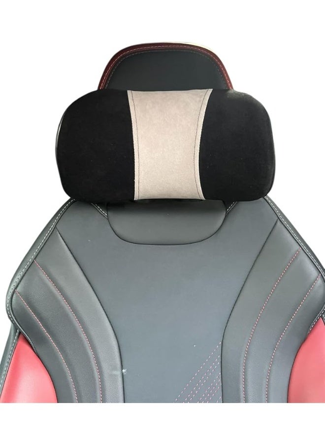 Memory Foam Car Headrest Neck Support Pillow 2 Pack, Ergonomic Soft Comfort Cushion for Driving, Travel and Daily Commute Use - Image 1