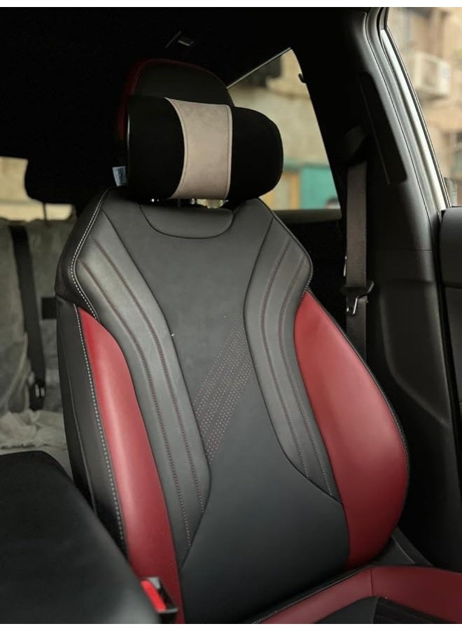 Memory Foam Car Headrest Neck Support Pillow 2 Pack, Ergonomic Soft Comfort Cushion for Driving, Travel and Daily Commute Use - Image 2