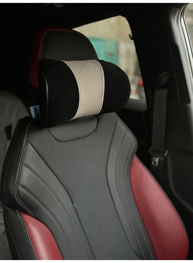 Memory Foam Car Headrest Neck Support Pillow 2 Pack, Ergonomic Soft Comfort Cushion for Driving, Travel and Daily Commute Use - Image 3