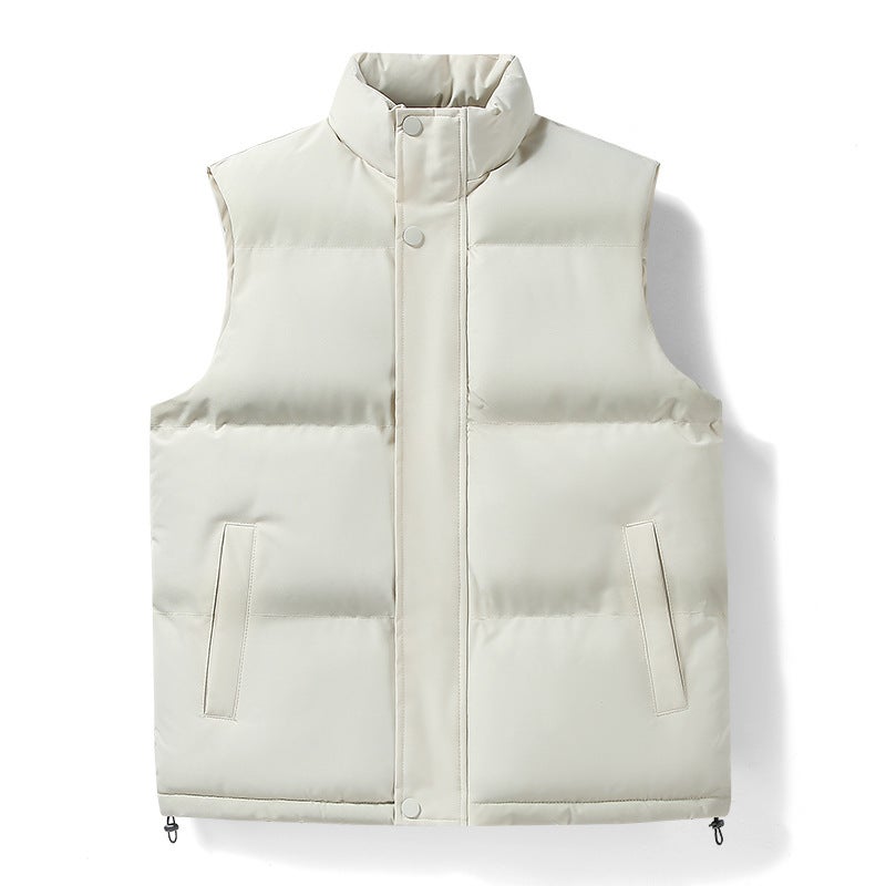 New Waistcoat Men'S Plus Fertilizer Increase Live Good Goods Leisure Down Cotton Handsome Coat Jacket Men'S - Image 1