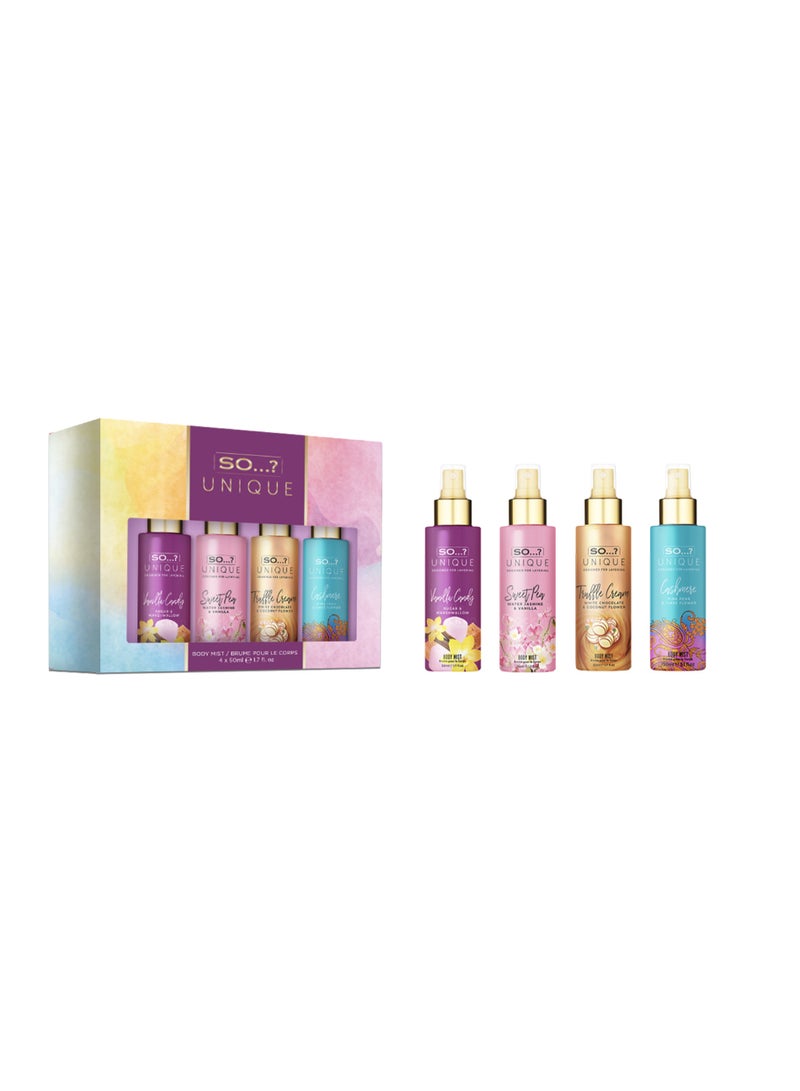 So..? SO…? Women’s Body Mist Gift Set Bundle – Summer Escapes, Body Mist by So…? & So…? Unique Mini Fragrance Sets, 12 x 50ml Body Mist Sprays, Pack of 3 Gift Sets - Image 3