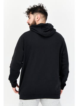 adidas Originals Men Sportswear Fit Long Sleeve Outdoor Full Zip Hoodie, Black  - Image 3