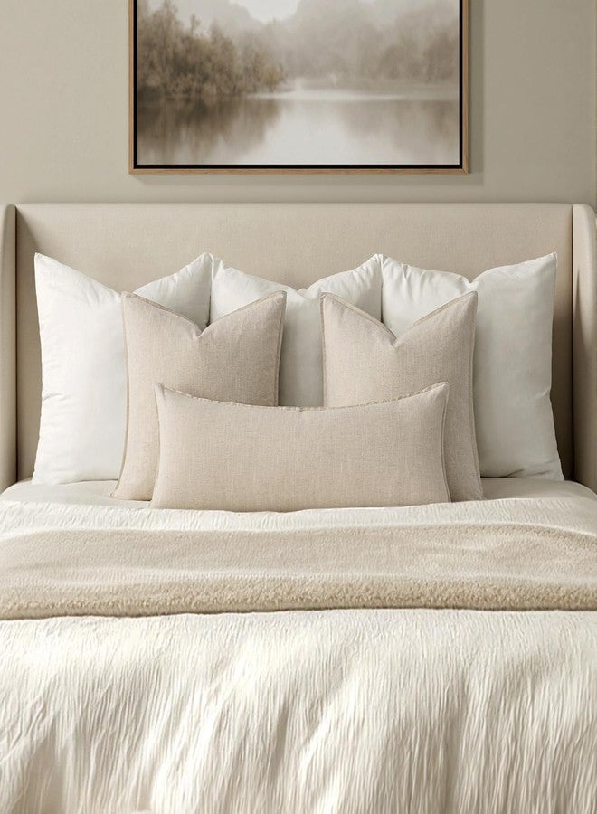MIULEE Decorative Long Lumbar Throw Pillow Cover for Bed 14x36 Natural Beige Boho Farmhouse Neutral Couch Pillowcase Pack of 1 Accent Modern Sofa Cushion Livingroom Home Decor (Covers Only) - Image 2