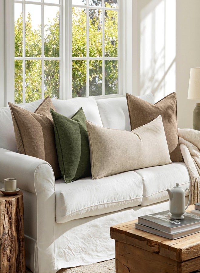 MIULEE Decorative Long Lumbar Throw Pillow Cover for Bed 14x36 Natural Beige Boho Farmhouse Neutral Couch Pillowcase Pack of 1 Accent Modern Sofa Cushion Livingroom Home Decor (Covers Only) - Image 4