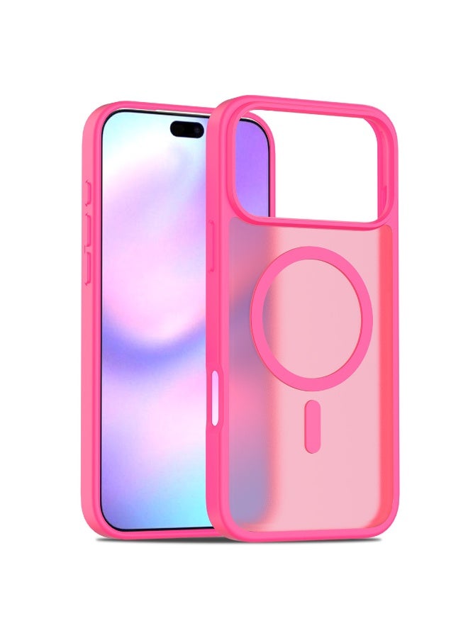 NIBEMINENT All Inclusive Airbag Scrub Protection Case With Magsafe For iPhone 16 Pro, Rose Red