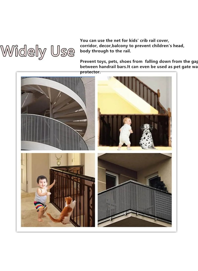 Railing Balcony and Stair Net Child Safety Net Protective Net for Children and Pets