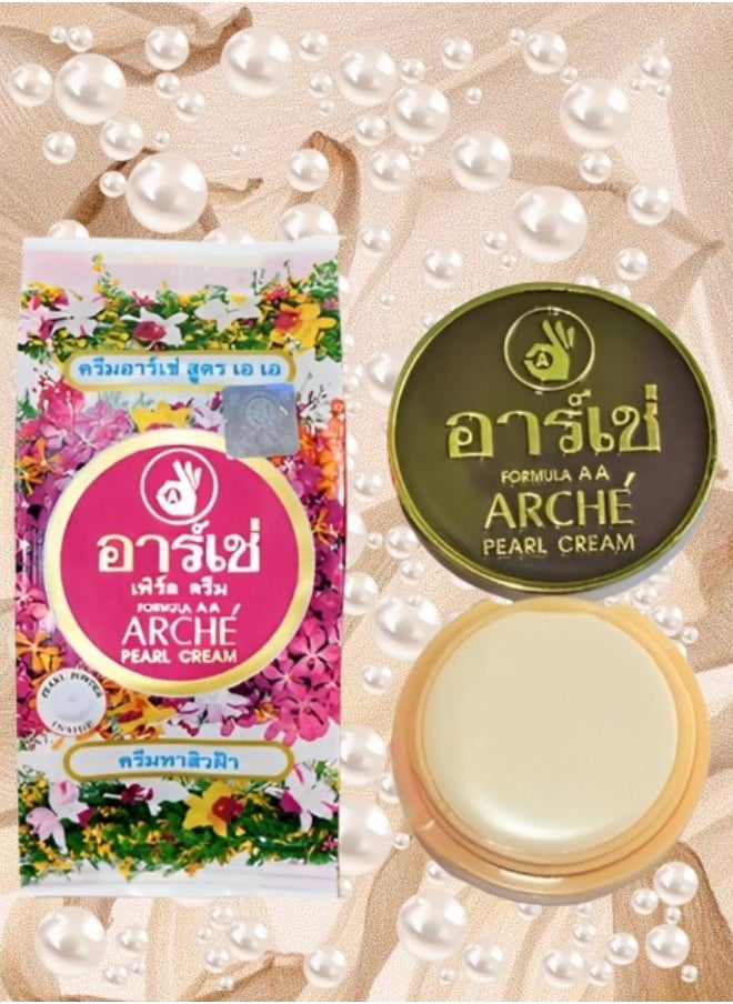 Arche Arche Pearl Cream Beauty Cream Lightening Acne Prone Skin Whitening Anti Acne Covering Black Spots On The Face Sun Protection Softening The Skin Cream Before Makeup 3 Grams  - Image 2