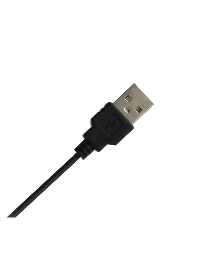 G-Power M-111 ماوس USB بصري عالي الجودة مع شكل محيطي مريح وسلك طويل يدعم Windows 10/Windows 7/ Windows Vista وWindows XP - أسود