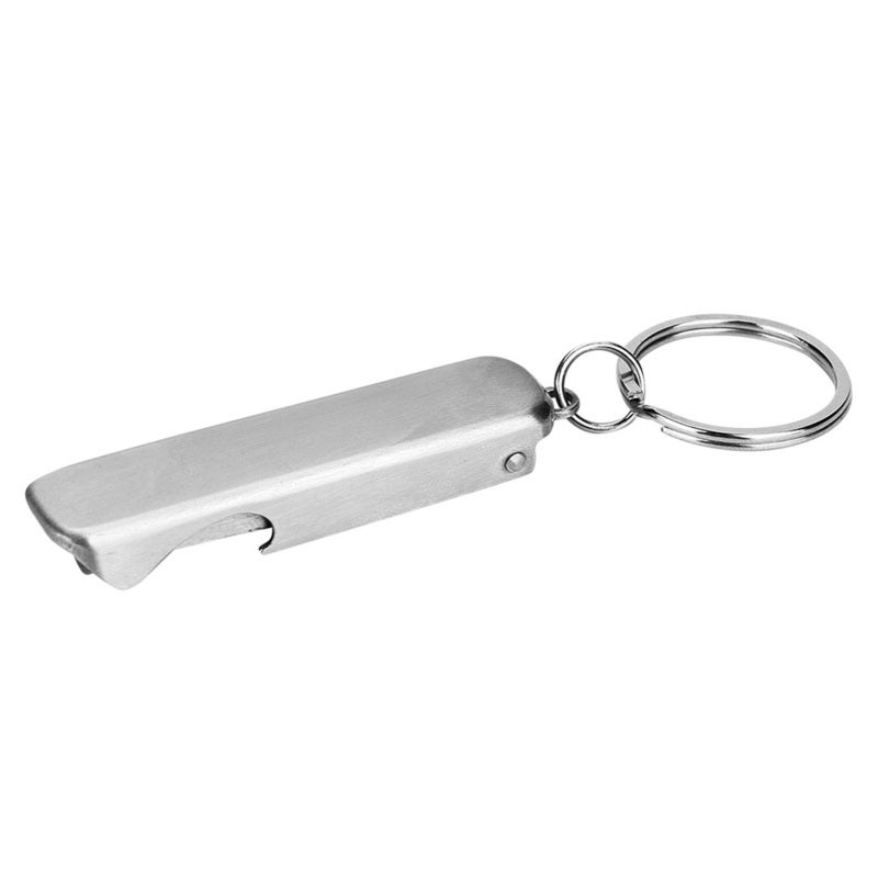 2 In 1 Stainless Steel Mini Tool Keychain - Anti-Rust Durable Compact Pocket Tool for Daily EDC Use - Image 1