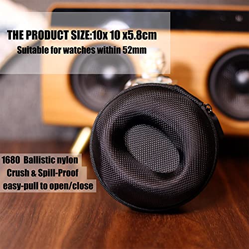 Besforu Watch Travel Case for Men and Women Portable Single Watch Storage box and Organizer for Wristwatches and Smart Watches (Black（1 slot）) - Image 3
