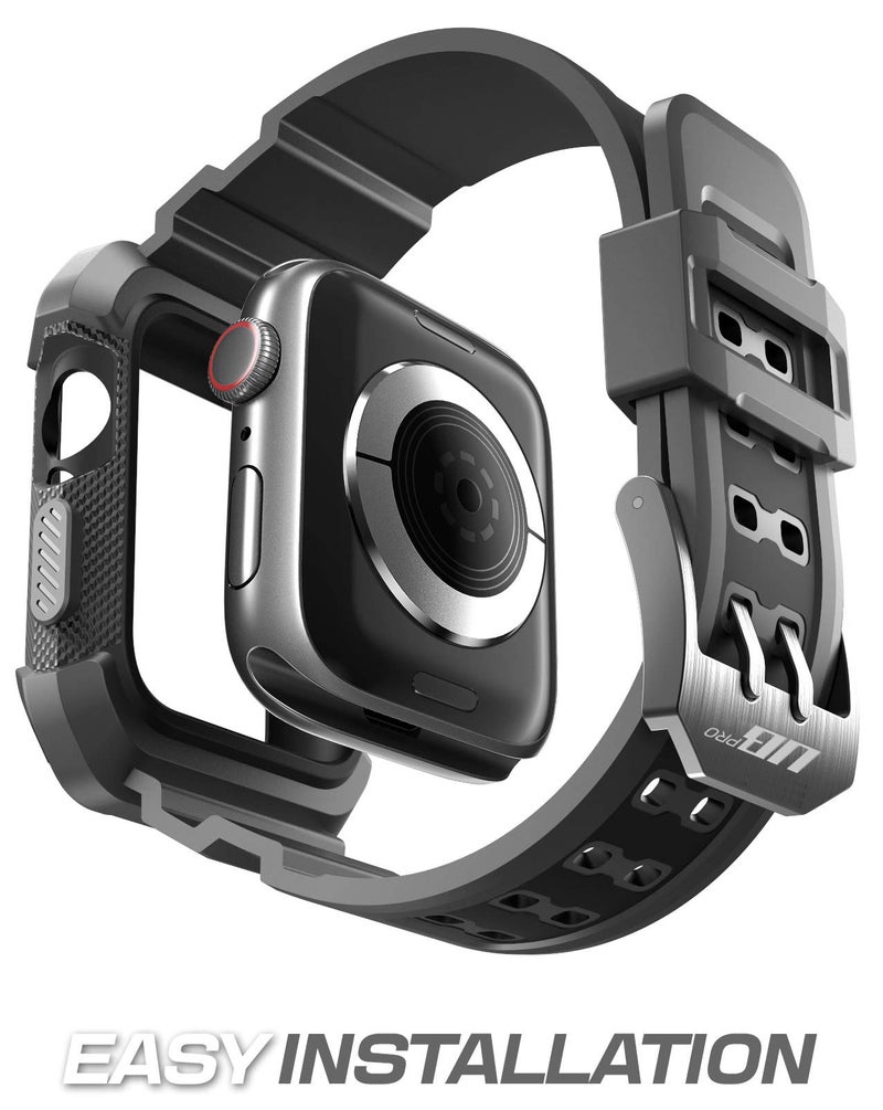 SUPCASE for Apple Watch 9/8/7/6/SE/5/4 45/44mm Case with Band (Unicorn Beetle Pro)  [Anti-Scratch] [Bumper Protector] Rugged Men Cover with Adjustable Strap Band for iWatch 9/8/7/6/SE/5/4  Black - Image 5