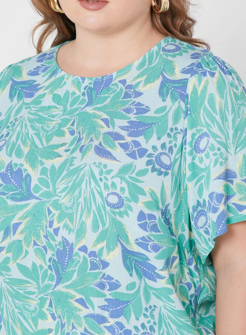 Only Carmakoma Floral Printed Top