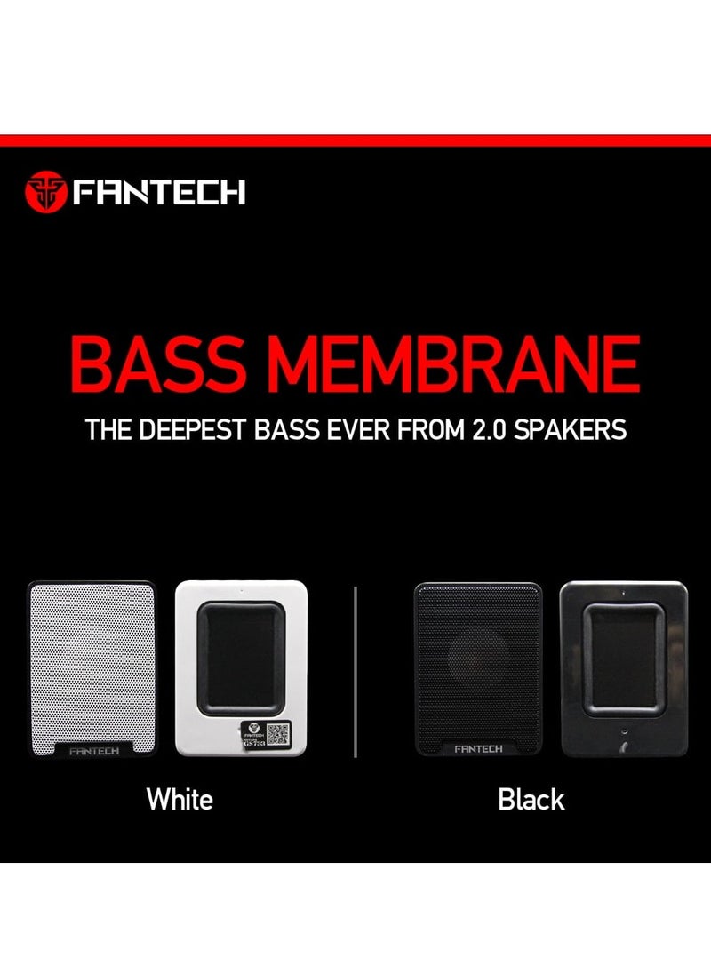 FANTECH - Gaming Speaker GS733 , USB Speakers  3.5mm Plug , Black , used in computer, phone, tablet and other music player device - Image 1