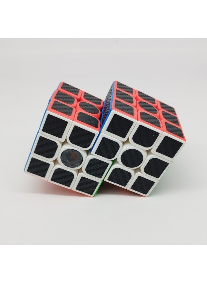 Ladder Color 2-in -3-in -2-in -6 Rubik's Cube 3-in -3-in -3-in -3-in -2-in -6 Restricted Rotation Conjoined Rubik's Cube-Color:Two Even Six Color Rubik's Cube (carbon Fiber Sticker)  - Image 1