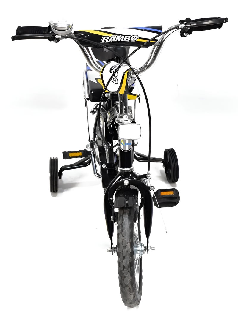 Rambo 12-Inch Kids’ Bike with Side Wheels, Back Seat & Dual Brakes – Age 3 to 7 Years - Image 5