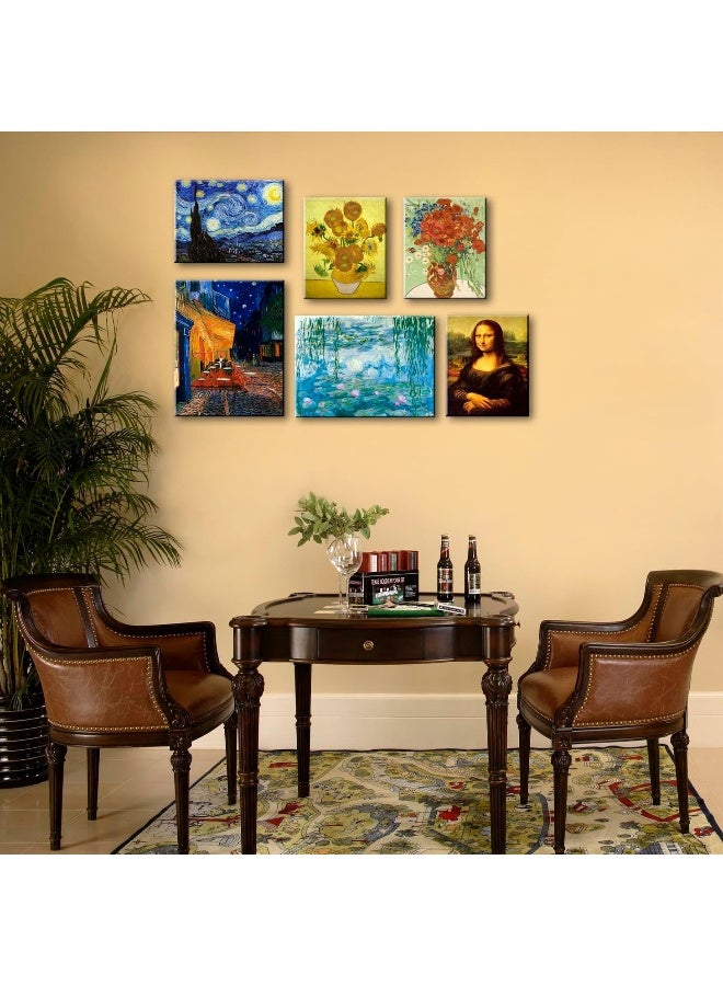 Home Trove Canvas Prints Wall Art Mona Lisa By Leonardo Davinci, The World Classic Paintings Reproductions For Living Room 24"X36"  - Image 4