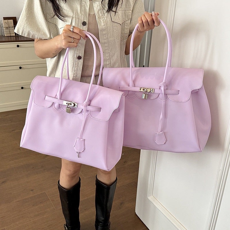 Japanese Korean Fashion Jelly Bag 2026 Summer Commute Tote Bag Fashion PVC Large Capacity Shoulder Bag - Image 3
