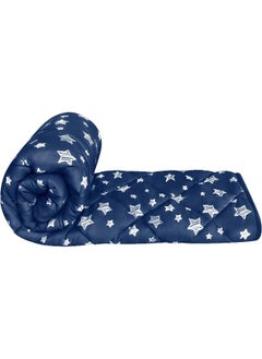 Moonsea Baby Blanket for Boys and Girls, Soft Cozy Toddler Comforter Quilted with Navy Star Print, Ultra Soft and Comfortable Baby Comforter Down Alternative, 39x47 Inches  - Image 1
