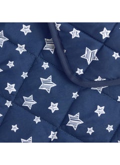 Moonsea Baby Blanket for Boys and Girls, Soft Cozy Toddler Comforter Quilted with Navy Star Print, Ultra Soft and Comfortable Baby Comforter Down Alternative, 39x47 Inches  - Image 4