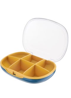 EMZJ 6 Compartments Portable Small Medicine Container Mini Organizer Supplement pill box XQ-005B  - Image 2