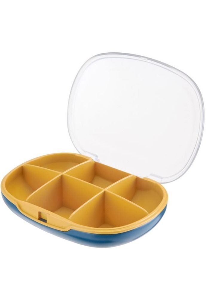 EMZJ 6 Compartments Portable Small Medicine Container Mini Organizer Supplement pill box XQ-005B  - Image 2