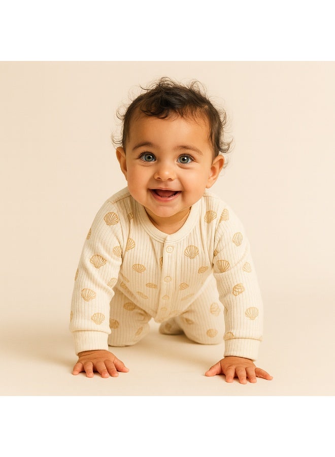 Oceakids Ribbed Bamboo Sleepsuit - Image 2