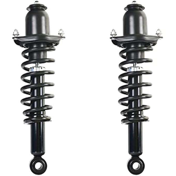 AUTOSITY مجموعة كاملة من الدعامات الخلفية وممتصات الصدمات البديلة لسيارة كورولا 2009-2013 مع ممتص صدمات زنبركي لولبي 172599L172599R قطعتين - Image 1