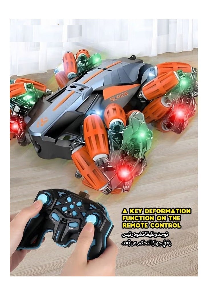 Remote Control Car Toy for Boys Girls 2.4 GHz Double Side Radio Control Drift Race Car Gesture Induction Luminous Music Drift Off-road Climbing Car