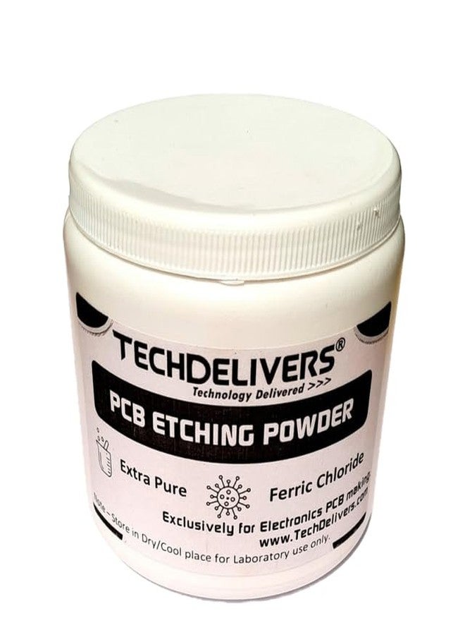 TECHDELIVERS® 5 قطع لوحة نحاسية PCB 15x10 سم | كلوريد الحديد (FeCl3) لنقش PCB 500 جرام | 10 ورقات نقل الحبر لـ PCB | صنع PCB في المنزل - Image 2