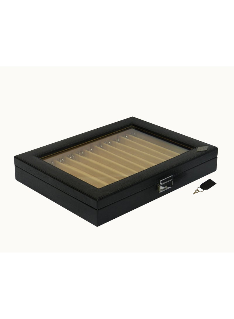 LAVERI LEATHER Laveri Genuine Leather Chain Box Organizer Storage Chain Stud Tray Showcase Storage Case  - Image 5