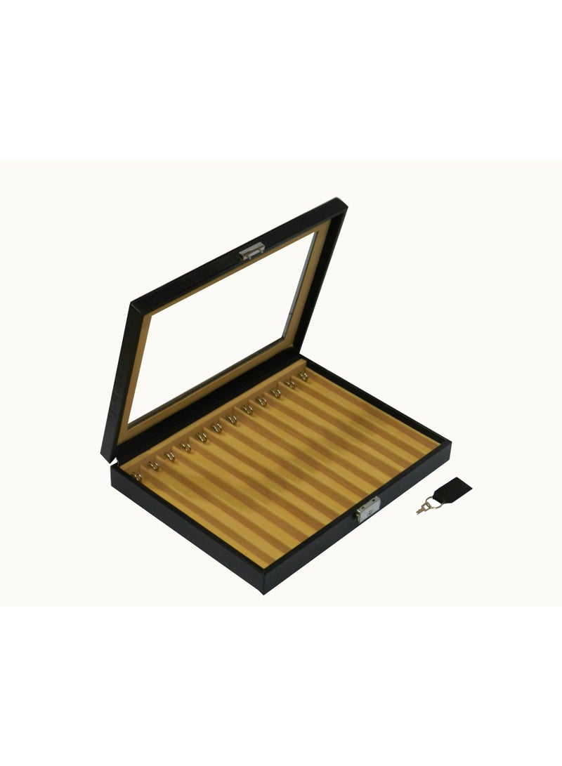 LAVERI LEATHER Laveri Genuine Leather Chain Box Organizer Storage Chain Stud Tray Showcase Storage Case  - Image 3