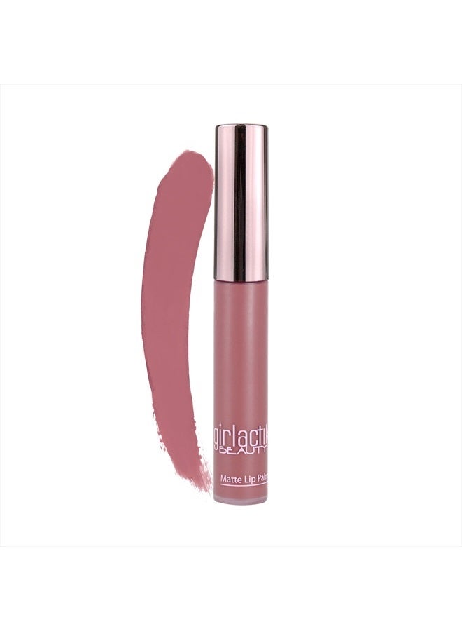 girlactik Long Lasting Matte Lip Paint Liquid Lipstick in Allure- Long wearing, Smooth Application, Pigmented, Non-Crack Formula, Lightweight, 7.5 ml / .25 oz, (Divine) - Image 1