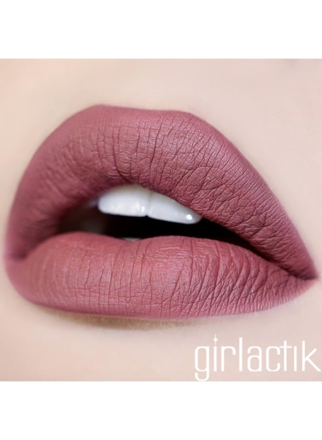 girlactik Long Lasting Matte Lip Paint Liquid Lipstick in Allure- Long wearing, Smooth Application, Pigmented, Non-Crack Formula, Lightweight, 7.5 ml / .25 oz, (Divine) - Image 2