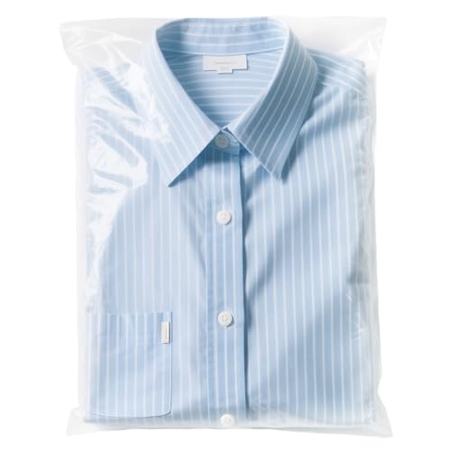 NUITPY 105 Pcs Clear Cellophane Bags, 10x14 Inch Resealable Poly Bag, Self Sealing Shirt Bags, Clear Bag for Clothes, magazine, postcard - Image 1