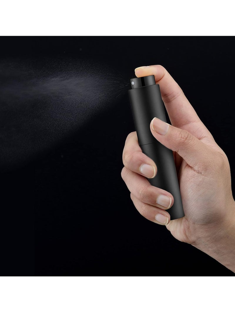 Tekson زجاجة عطر سفر تكسان 10 مل قابلة لإعادة التعبئة، زجاجة رذاذ كولونيا صغيرة فارغة، زجاجة رذاذ قهوة صغيرة (أسود) - Image 3