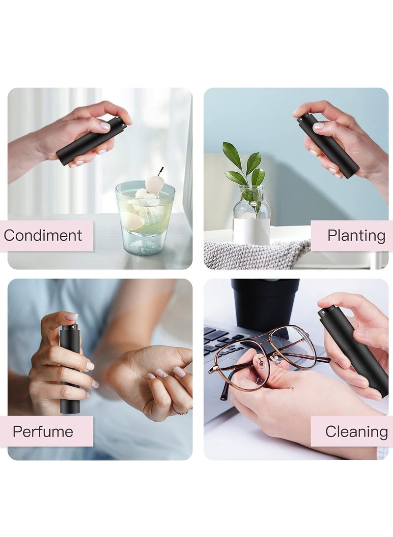 Tekson زجاجة عطر سفر تكسان 10 مل قابلة لإعادة التعبئة، زجاجة رذاذ كولونيا صغيرة فارغة، زجاجة رذاذ قهوة صغيرة (أسود) - Image 4