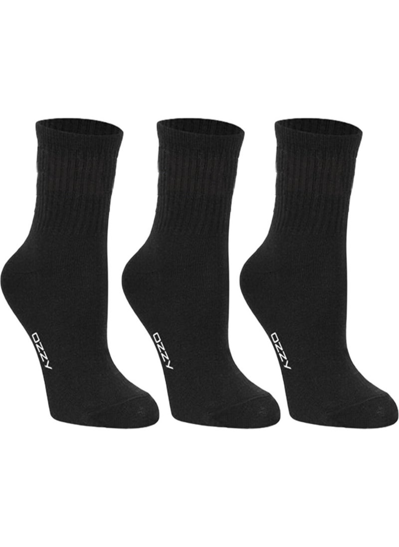 Women's 6-Piece Black Colored Unlined Short Socks Tennis Socks - Black - pzsku/ZA829B280F28DF9281E27Z/45/_/1725612743/163c2b63-121b-4212-b40d-34763f5b2716