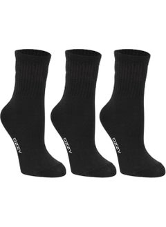 Ozzy Socks Women's 6-Piece Black Colored Unlined Short Socks Tennis Socks  - Image 2