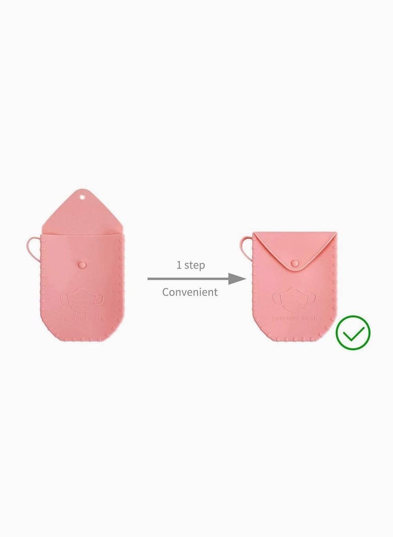 Face Mask Storage Set,5 Pcs Lanyards and 1 Case, Convenient Adjustable Holder  Hanger Comfortable Around The Neck Ear Pain Relieved for Adults Kids  - Image 3