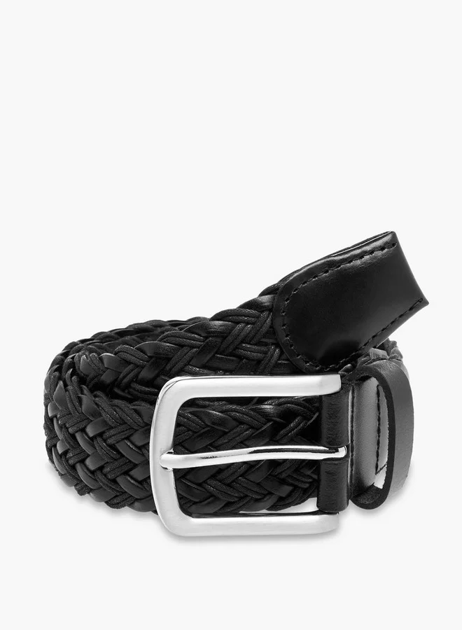 Lee Cooper Braided Belt with Pin Buckle Closure